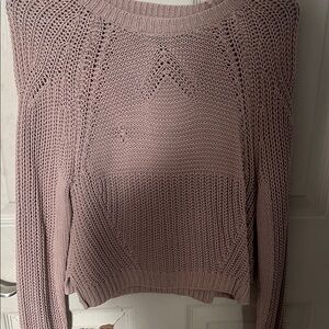Women's Mauve Knit Sweater